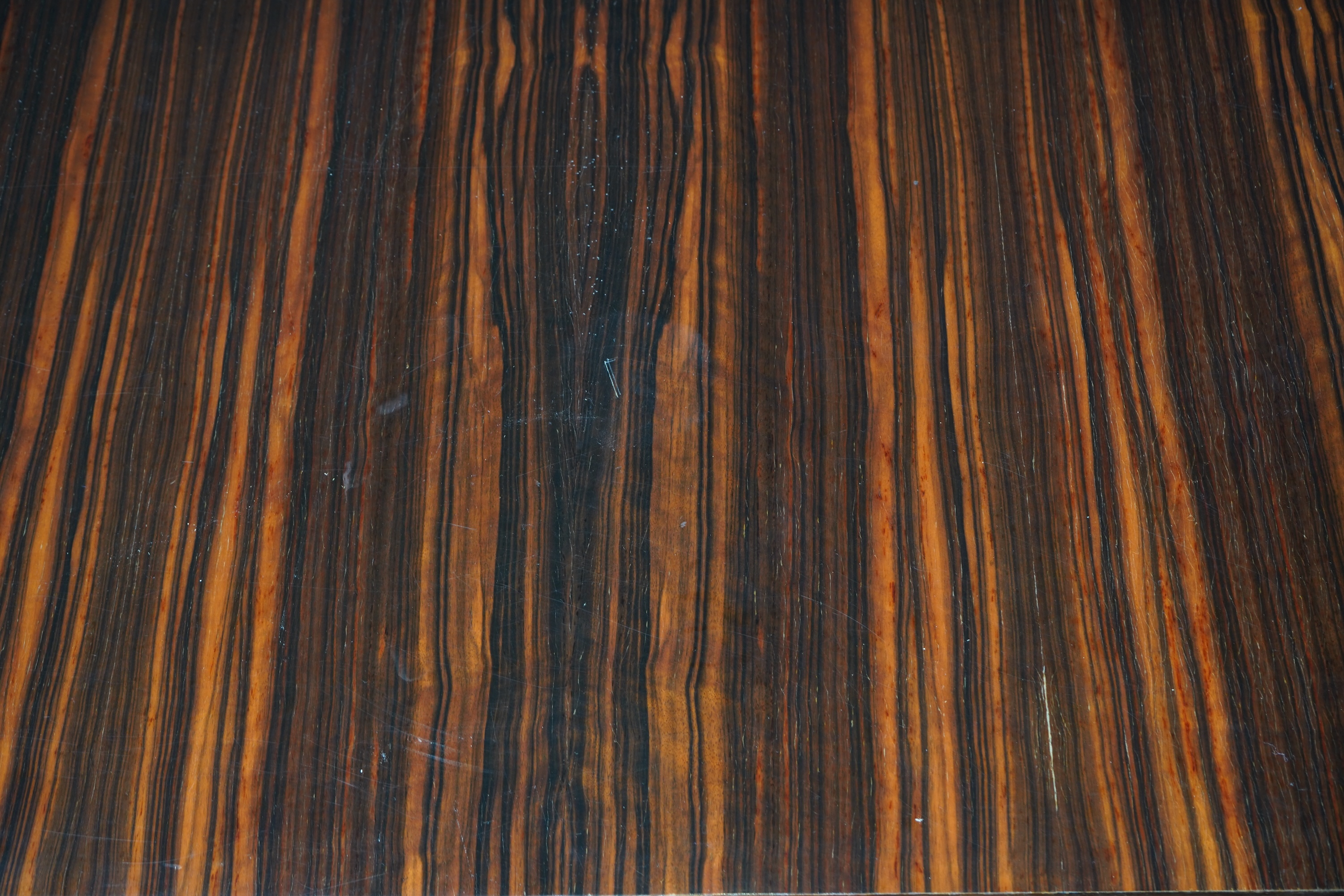 An Art Deco style macassar ebony boardroom/dining table